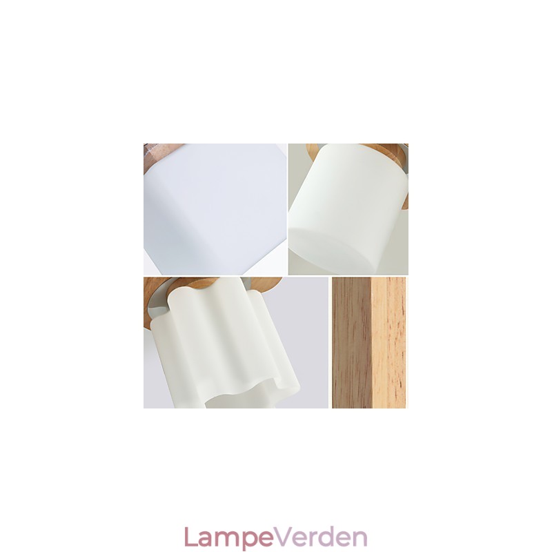 Flush Mount Mini Style Modern Contemporary Wood