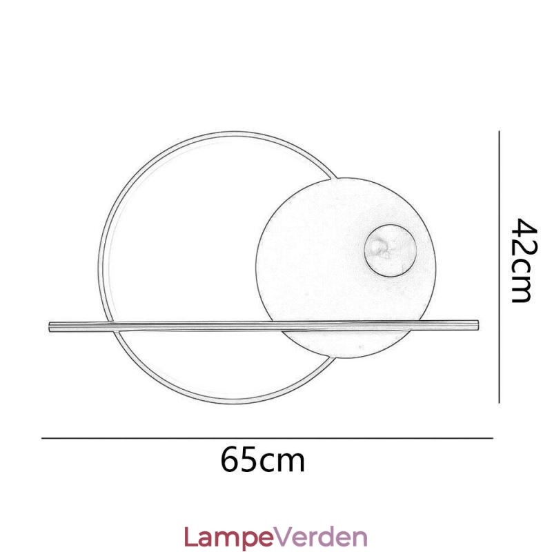 Væglampe Rund Have Smedejern Væglampe