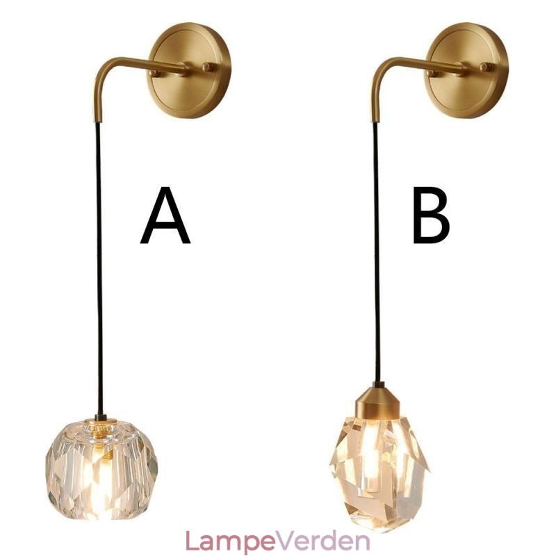 Moderne Væglampe Kreativ Krystal Væglampe