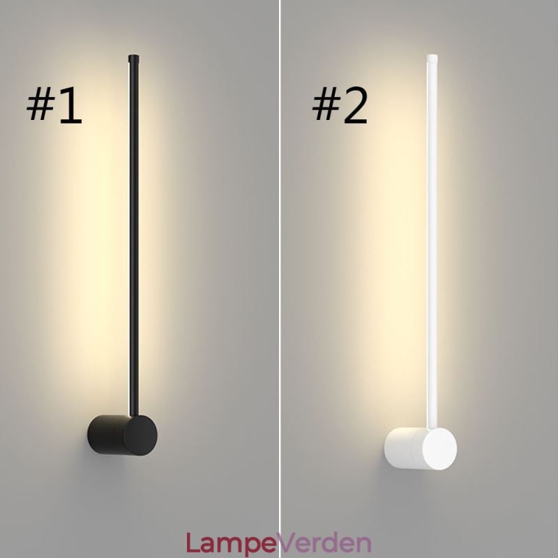 Moderne lang væglampe Sengelampe