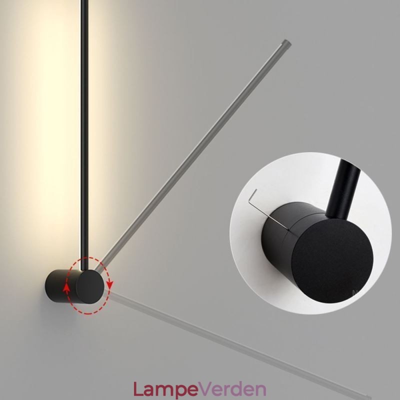 Moderne lang væglampe Sengelampe