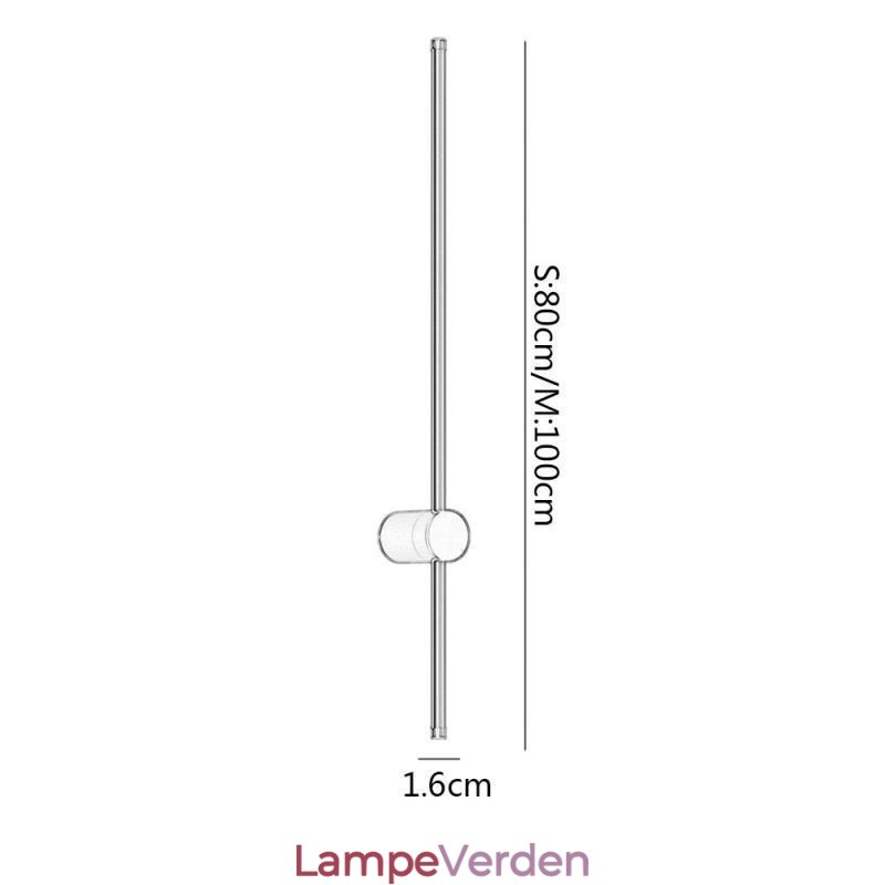 Moderne Lang Væglampe Sengebordsdekor Lampe Gang