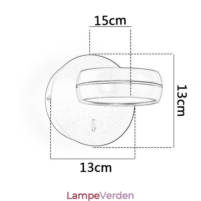 Drejelig væglampe Moderne Minimalistisk Væglampe