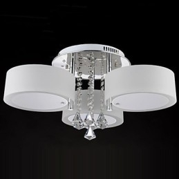 Fjernbetjening Flush Mount Crystal Modern Contemporary