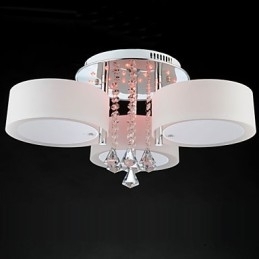 Fjernbetjening Flush Mount Crystal Modern Contemporary
