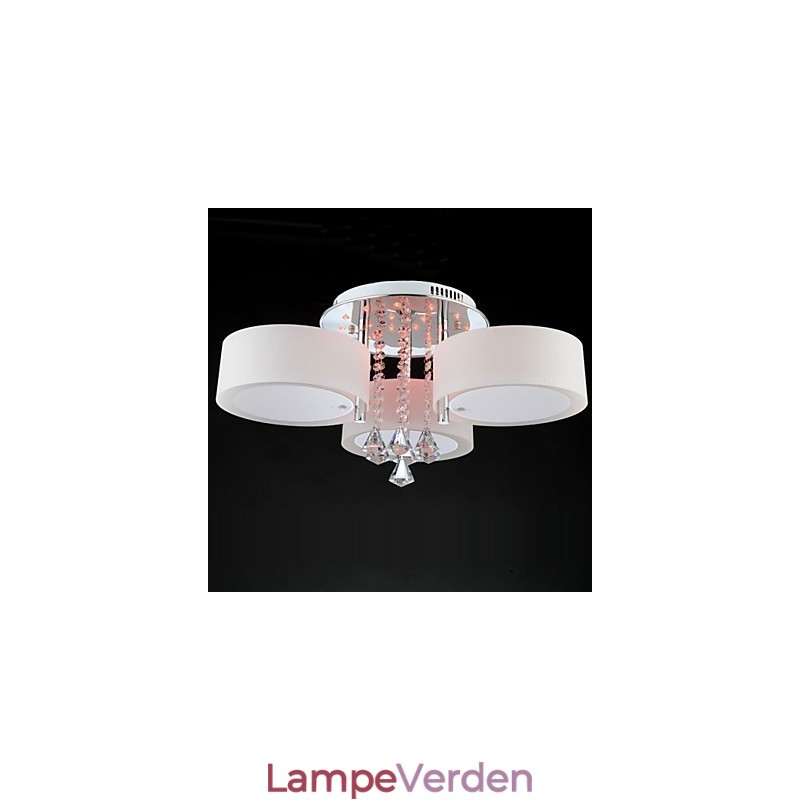 Fjernbetjening Flush Mount Crystal Modern Contemporary