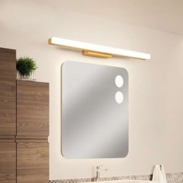 Spejllys Væglampe i massivt træ Moderne Sconce Væglampe