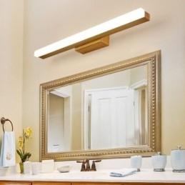 Spejllys Væglampe i massivt træ Moderne Sconce Væglampe