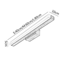 Spejllys Væglampe i massivt træ Moderne Sconce Væglampe
