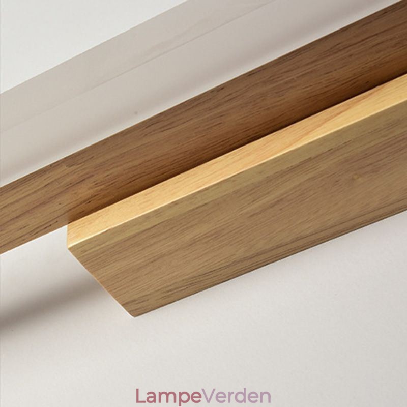 Spejllys Væglampe i massivt træ Moderne Sconce Væglampe
