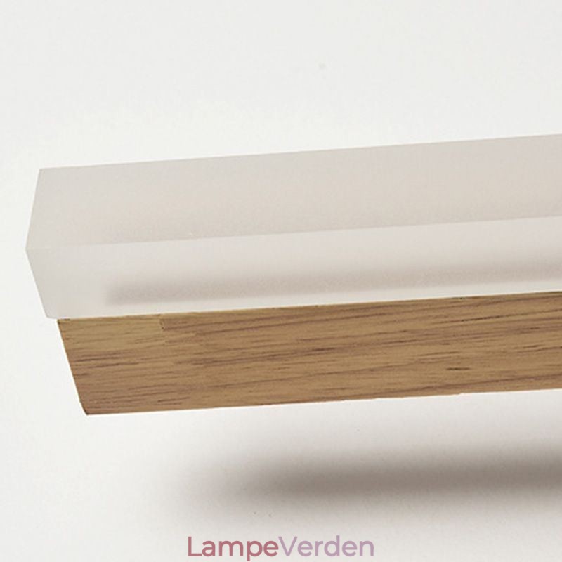 Spejllys Væglampe i massivt træ Moderne Sconce Væglampe
