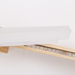 Spejllys Væglampe i massivt træ Moderne Sconce Væglampe