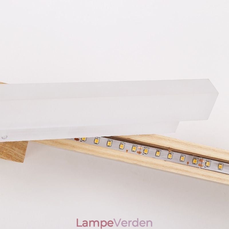 Spejllys Væglampe i massivt træ Moderne Sconce Væglampe