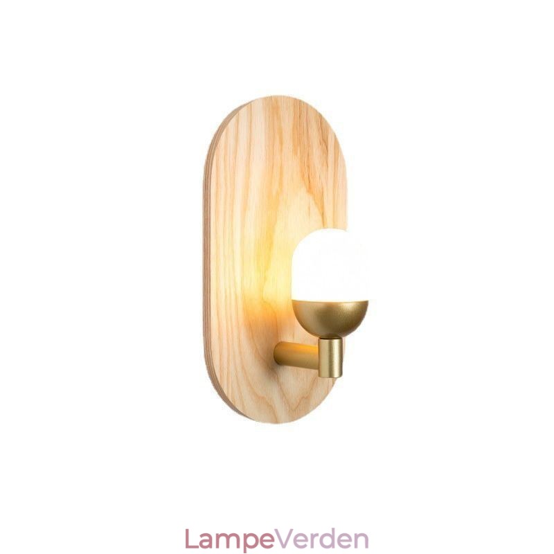 Dekoration Væg Trælampe Entré Ganglys Nordic Bedside Wall Light