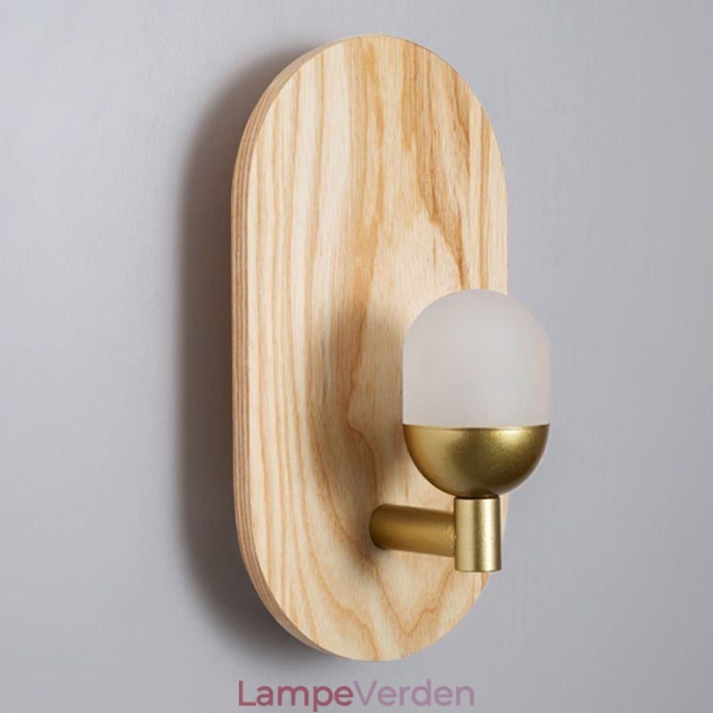 Dekoration Væg Trælampe Entré Ganglys Nordic Bedside Wall Light