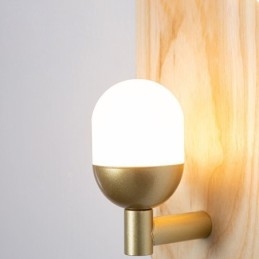 Dekoration Væg Trælampe Entré Ganglys Nordic Bedside Wall Light