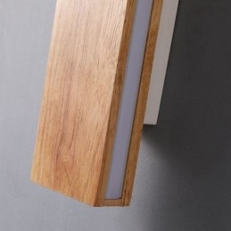 Moderne Væg Træ Sconce Entré Ganglys Nordic Bedside Væglampe