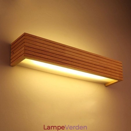 Japansk stil træ væglamper Lampe Badeværelse Home Wall Sconce Japansk stil træ væglamper Lampe Badeværelse Home Wall Sconce