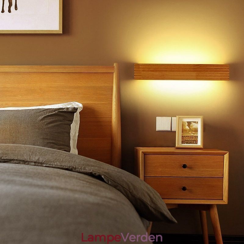 Japansk stil træ væglamper Lampe Badeværelse Home Wall Sconce