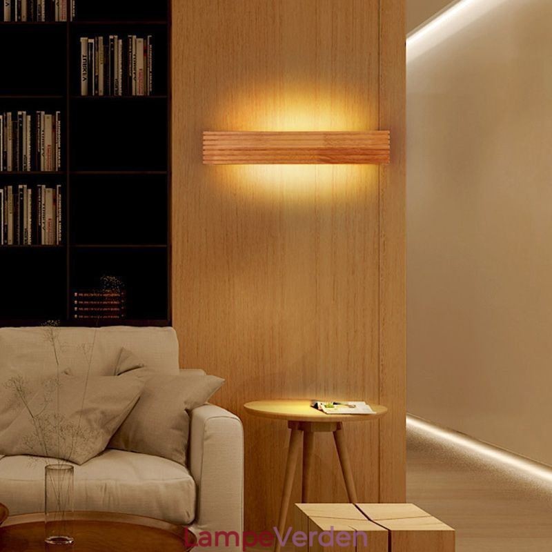 Japansk stil træ væglamper Lampe Badeværelse Home Wall Sconce