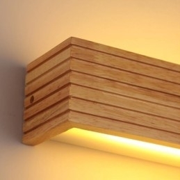 Japansk stil træ væglamper Lampe Badeværelse Home Wall Sconce