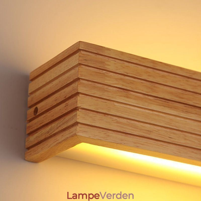 Japansk stil træ væglamper Lampe Badeværelse Home Wall Sconce