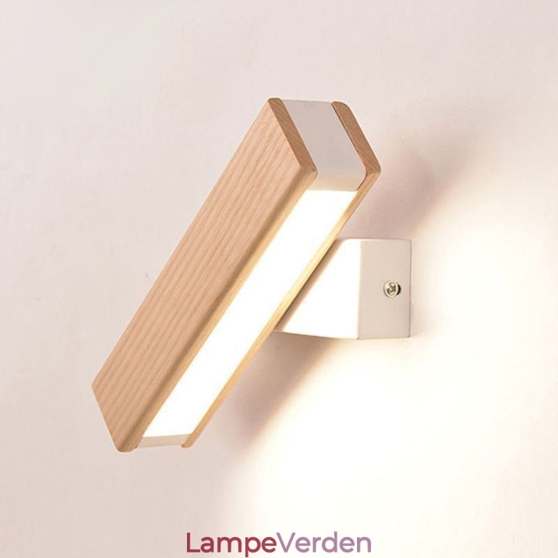 Europa Væglampe i massivt træ Sengevægsbelysning Moderne Simplicity Lamper