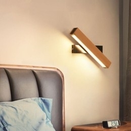 Europa Væglampe i massivt træ Sengevægsbelysning Moderne Simplicity Lamper