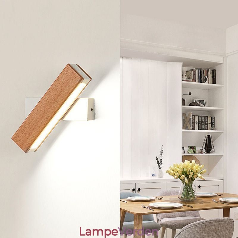 Europa Væglampe i massivt træ Sengevægsbelysning Moderne Simplicity Lamper