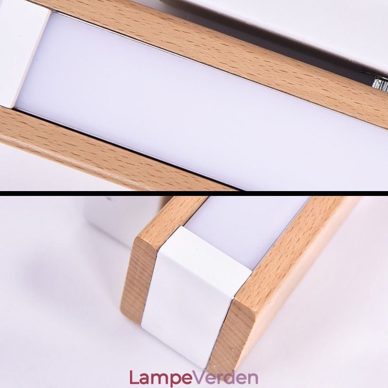 Europa Væglampe i massivt træ Sengevægsbelysning Moderne Simplicity Lamper