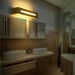 Moderne Væg Trælampe Entré Ganglys Nordic Bedside Væglampe