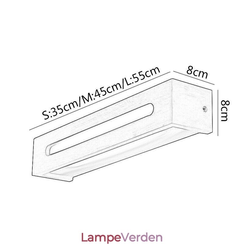 Moderne Væg Trælampe Entré Ganglys Nordic Bedside Væglampe