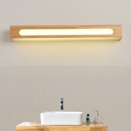 Moderne Væg Trælampe Entré Ganglys Nordic Bedside Væglampe