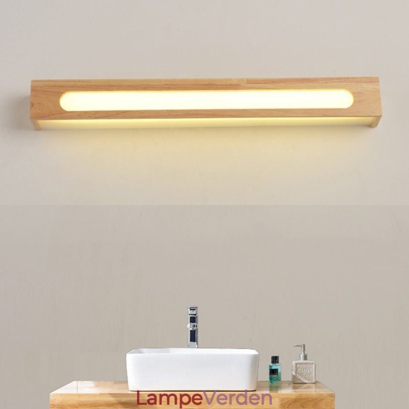 Moderne Væg Trælampe Entré Ganglys Nordic Bedside Væglampe