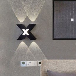 Art Deco Væglampe Op Ned Indendørsbelysning Aluminium Væglampe