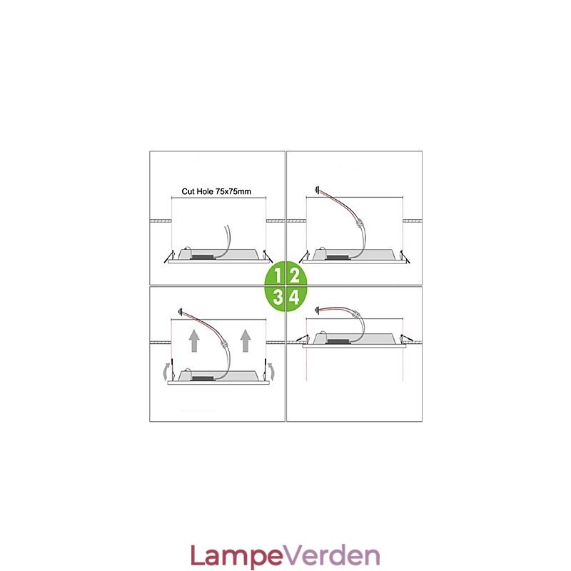 Moderne moderne maleri Metal Flush Mount