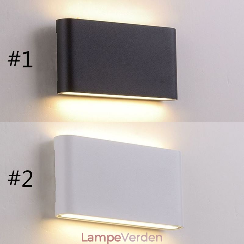 Væglampe Vandtæt moderne simpel aluminium indendørs kunst væglampe