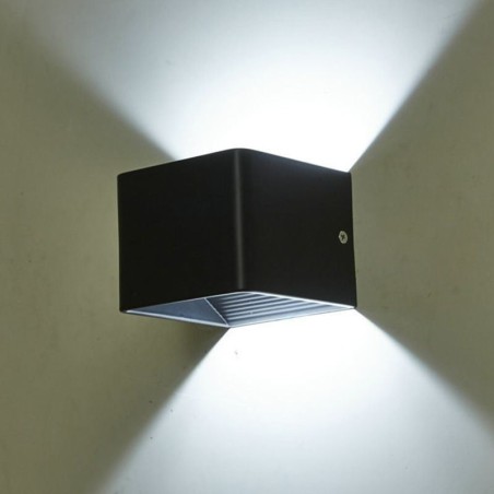 Væglampe Aluminium Balkon Overflademonteret Cube Porch Light