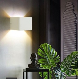 Væglampe Aluminium Balkon Overflademonteret Cube Porch Light