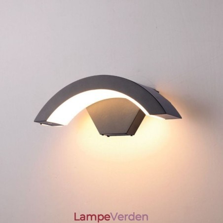 Minimalistisk Aluminiumslampe Have Vandtæt Halvmåne Væglampe Minimalistisk Aluminiumslampe Have Vandtæt Halvmåne Væglampe
