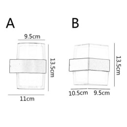Akryl Minimalistisk Væglampe Vandtæt Væglampe Terrasse
