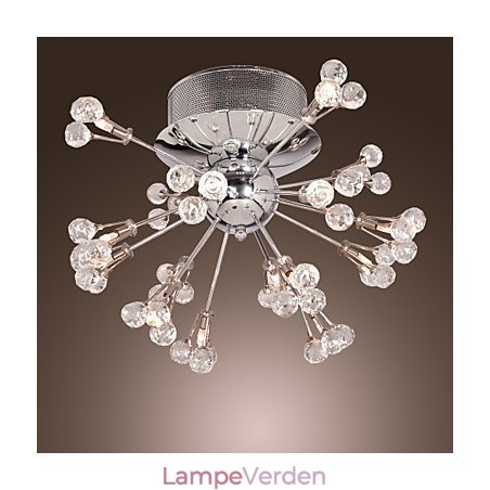 Moderne moderne krystal krom metal flush Mount Moderne moderne krystal krom metal flush Mount