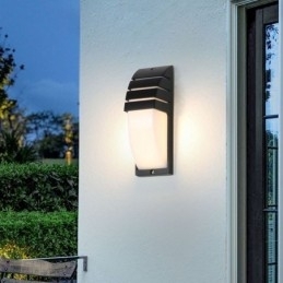 Vandtæt udendørs verandalys Sort aluminiums væglampe Garden Courtyard Light