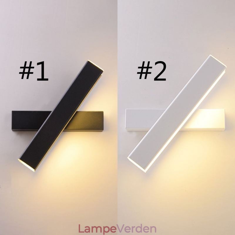 Væglampe Roterbar sengelampe Lampe Aluminium