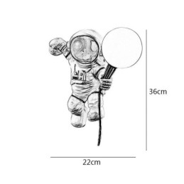 Moderne Væglampe Creative Astronaut Resin Væglampe Børn