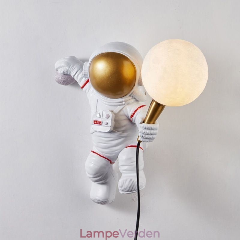 Moderne Væglampe Creative Astronaut Resin Væglampe Børn