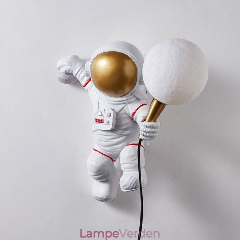 Moderne Væglampe Creative Astronaut Resin Væglampe Børn