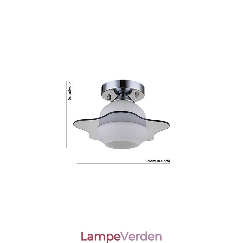 Moderne Loftslys Flush Mount 1 Lys Contemporary Metal