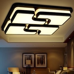 Moderne moderne metal flush Mount