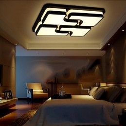 Moderne moderne metal flush Mount
